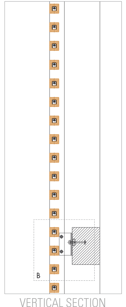 Prodotti per pareti frangisole:quadrello