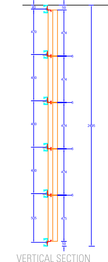 Prodotti per pareti frangisole: cuspide