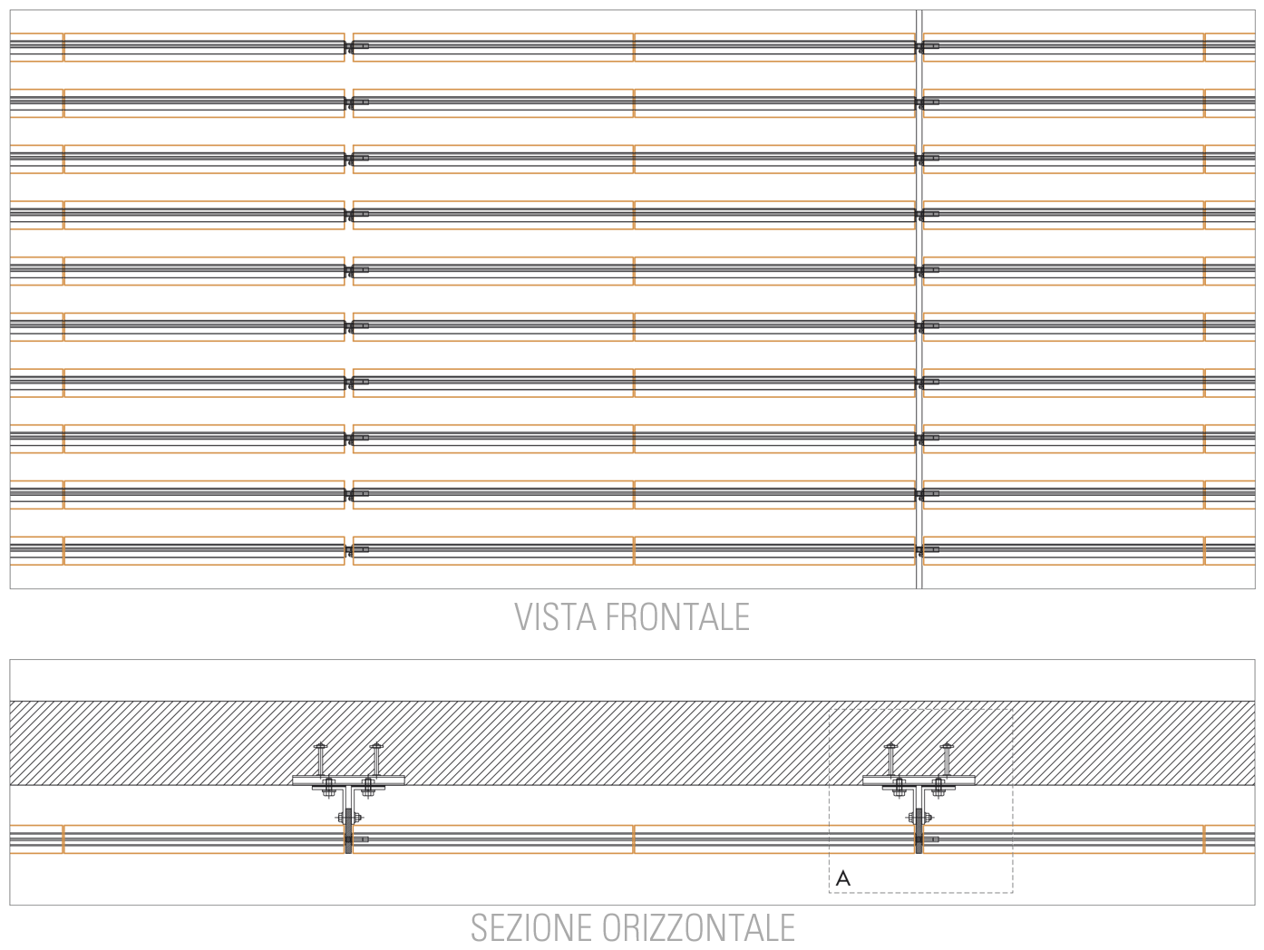 Prodotti per pareti frangisole:quadrello