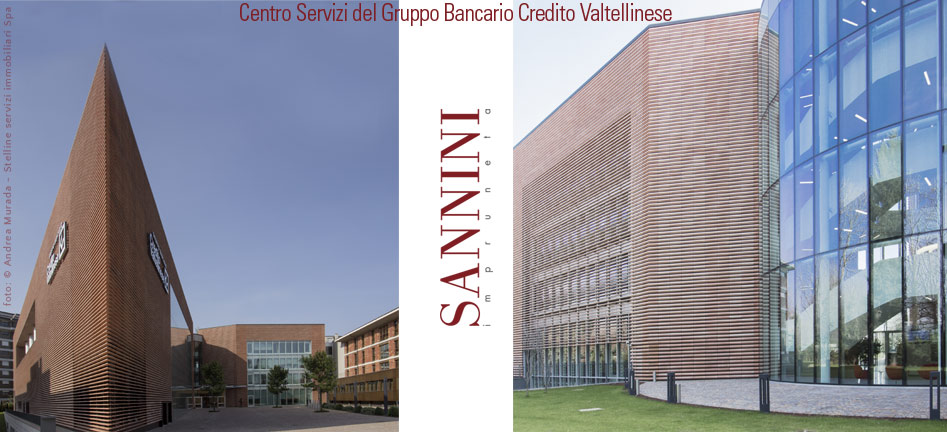 Progetti in cotto per schermatura solare:Credito Valtellinese a Milano